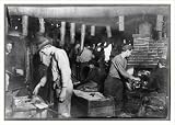 Historic Print (L): #81. Typical Night Scene In an Indiana Glass Works. Location: Indiana.
