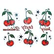 Cherries Glitter Temporary Tattoos