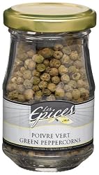 Vilux Les Epices Poivre Vert (Green Peppercorns), 0.7-Ounce Glass Jars (Pack of 4)