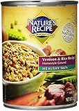 Nature's Recipe Canned Dog Food for Adult Dog, Healthy Skin Venison and Rice Recipe (Pack of 12 13.2 Ounce Cans)