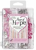 Pink Power Of Hope Breast Cancer Awareness Bracelet Kit-Pink
