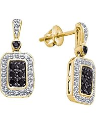 0.26CTW BLACK DIAMOND FASHION EARRINGS