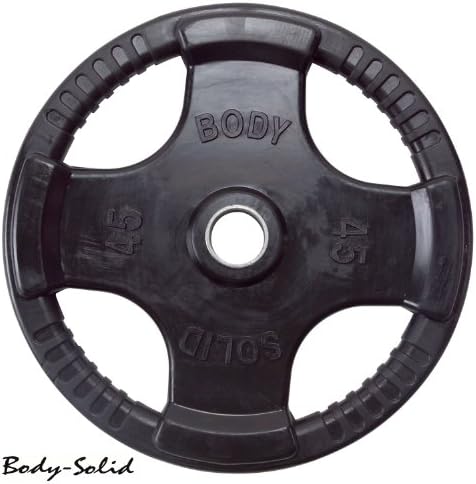 Body-Solid Quad Rubber Grip Olympic Weight Plates