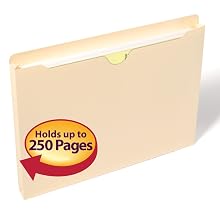 Smead Jacket, Letter, Straight, 1-Inch Expansion, Manila, 50 per Box (75439)