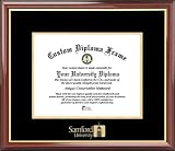 Samford University Bulldogs - Embossed Seal - Mahogany Gold Trim - Diploma Frame
