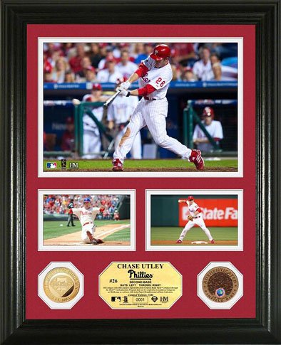 MLB Philadelphia Phillies Chase Utley Infield Dirt Coin 