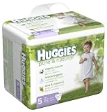 Huggies Pure & Natural Diapers, Size 5, 50-Count (Pack of 2)