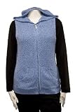 Plus Lightweight Knit Hooded Vest