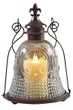 Fleur De Lis Lantern Small Rustic Iron