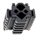 UTG Universal Tri-Rail Barrel Mount Complete with Laser Clamping Feature Each Rail with 5 Slots