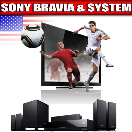 Sony KDL46HX800 46 inch Full HD 240Hz LED HDTV + Sony BDV-E570 Blu-ray Disc Player Home Entertainment System, Black