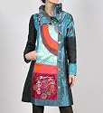 Desigual Damen Mantel Abrig Lady Blue