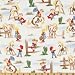 44'' Wide Buck-A-Roo Round-Up Flannel Horse Time Cream/Multi Fabric By The Yard