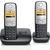 Siemens - A400A Duo - Téléphone sans fil DECT/GAP avec Répondeur + combine supplémentaire - Argent/Noir