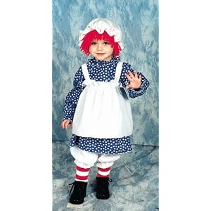 Raggedy Ann Toddler Child Costume (Toddler - Child Clothes Size 2-4) by Extreme Halloween