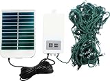 100 White Led 10m Solar powered Fairy Lights
