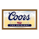 Coors Wood Framed Mirror BIG 15 x 26 inch