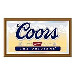 Coors Wood Framed Mirror Big 15 X 26 Inch
