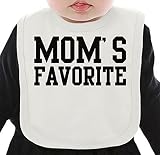 Mom's Favourite Slogan ネクタイを有する有機ビブ Medium