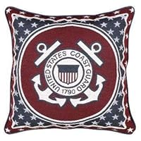 United States Coast Guard Military Theme Decorative Throw Pillow 17' x 17'