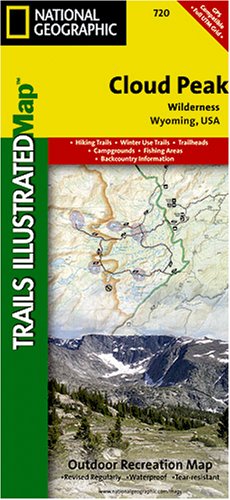 Trails Illustrated Cloud Peak Wilderness Trail Map