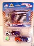 NEW YORK METS Shea Stadium Diecast Home & Road Corvette / Dodge Charger set Version 2 Stadium Day View (Present) Version