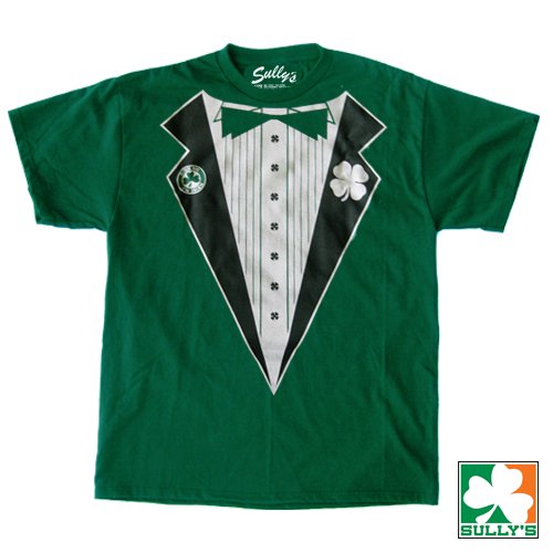 Sully's Green IRISH Tuxedo Shirt (Medium)