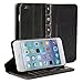 iPhone 6 Plus Case, GMYLE [Book Case] iPhone 6 (5.5 inch) case Wallet Book Case Vintage for iPhone 6 (5.5 inch) - Black Classic [Crazy Horse Pattern] [PU Leather] Book style Wallet Case Cover
