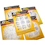 Aunt Martha's Iron On Transfer Patterns for Stitching, Embroidery or Fabric Painting, Nature Patterns for Tea Towels or Quilting, Set of 5
