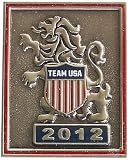 London 2012 Team USA Crest Lion Pin