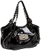 KATHY Van Zeeland Disco Daisy A-Line Tote,Black,one size
