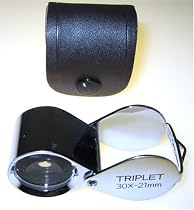 30x Jeweler's Loupe with Leather Case