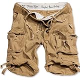Herrenshort im Destroyed-Look - Division Short - Farbe: beige gewaschen - 