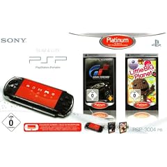 Sony PSP Slim & Lite schwarz inkl. Gran Turismo + Little Big Planet + God of War:Ghost of Sparta