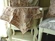 Royal Collect Faux Suede Roses Table Cloth 59"x72"