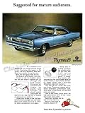 1969 Plymouth GTX Ad Digitized and Re-mastered Car Poster Print "Suggested for Mature Audiences"