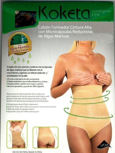 Koketa Body Shaper Upper Design Panthy with Marine Seaweed Microcapsules (M, Beige)