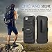 iPhone 7 Case - MoKo Shock Absorption Scratchproof Full Body Rugged Cover Holster Belt Clip Kickstand Protective Case for Apple iPhone 7 (2016), BLACK
