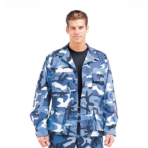 Rothco Bdu Shirt - Sky Blue Camo