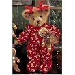 Ginny Gingerbread 14" Gingerbread Scented Christmas Dressed Stuffed Teddy Bear by Bearington