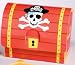 8 Schatztruhen aus Karton f&uuml;r kleine Piraten von AMSCAN // 399900 //Schatztruhe Schatzkiste Schatzbox Truhe Kiste Box Pirat Schatz Party Kindergeburtstag Geburtstag