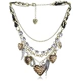 Betsey Johnson Lovely Leopard Heart Frontal Ne