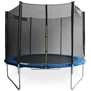 Kinetic Sports TPLH08 Trampolin Gartentrampolin mit Sicherheitsnetz 2,50m