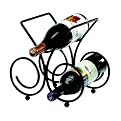 Bordeaux 3-Bottle Wine Rack - Black