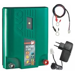 Elektrozaun/Weidezaun-Kombi-Ger�t 1 Joule (Netz- oder Akkubetrieb) mit Zubeh�r und wetterfest