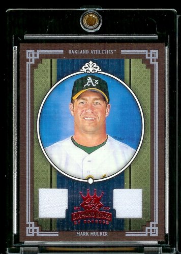 2005 Diamond Kings Framed Jerseys Mark Mulder #33/50 Oakland Athletics Baseball Card - Mint Condition - Shipped In Protective ScrewDown Case!