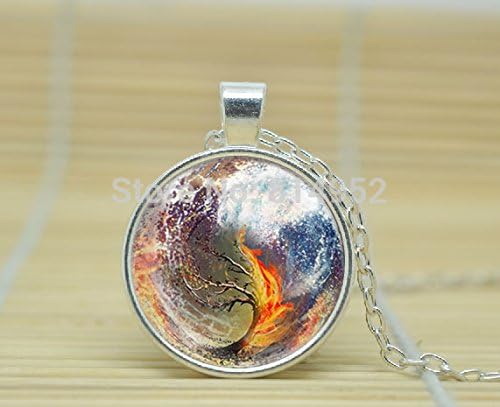 Lawrence Painting Glass Cabochon Necklace Divergent Insurgent Allegiant Inspired Combined Combo Necklace A3037