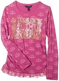 Dereon Girls 2-6x Kristie Ruched Top,Pink,L (6)