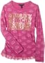 Dereon Girls 2-6x Kristie Ruched Top,Pink,L (6)