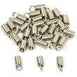 36 Leather Cord Ends Caps Necklace Clasp Jewelry Parts